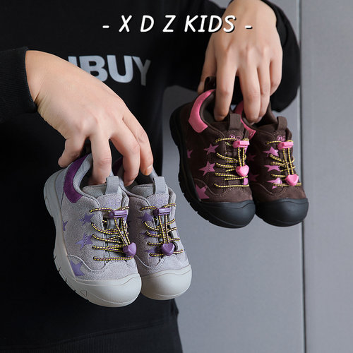 男女童户外防滑运动鞋登山鞋秋冬