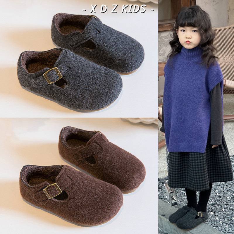 官网正品乐福鞋儿童勃肯鞋加绒