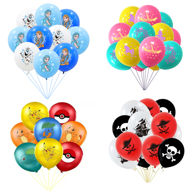 艾莎冰雪皮卡丘小马宝莉乳胶气球