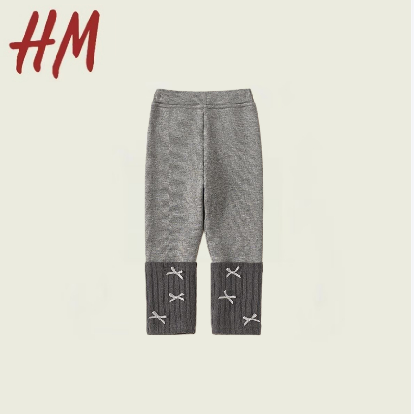 撤柜清仓特价童装冬款儿童裤子韩版蝴蝶结堆堆袜女孩子长裤拼接女