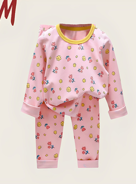 清仓撤柜儿童睡衣套装春季新款莱卡棉宝宝内衣男童家居服女童童装