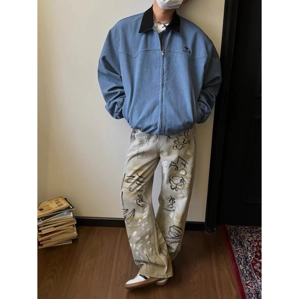 美式2025新款慵懒帆布夹克外套男女潮流宽松复古潮牌工装上衣P88,男装夹克,星座617A(原A401)