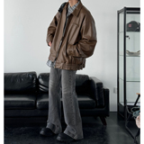 Y26*现货可供视频春高级感外套男潮牌设计感小众皮衣夹克情侣P98，男装夹克，星座617A(原A401)