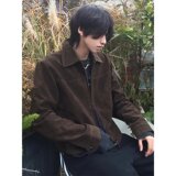 美式短款行政夹克男高级感棕色外套韩系轻奢工装飞行员上衣P78，男装夹克，星座617A(原A401)