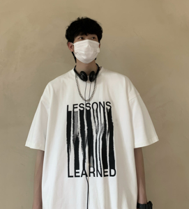 AB36*双线夏季美式高街潮流字母印花短袖T恤P28图片