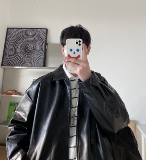 R05*秋装夹克皮衣宽松上衣外套休闲男士P108，男装夹克，星座617A(原A401)