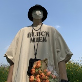 T108*2025夏季虚幻字母短袖T恤男士潮牌美式半袖衫P28，男装T恤，星座617A(原A401)