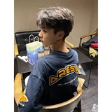 MC003*美式复古重工字母刺绣短袖T恤男新款ins气质潮流慵懒P38，商品下架区，星座617A(原A401)