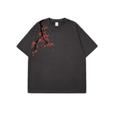 Y48*潮流新中式百搭梅花短袖T恤P28，男装T恤，星座617A(原A401)