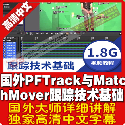 国外PFTrack与MatchMover跟踪技术基础训练教程 中文字幕