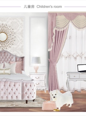 C727-整套法式别墅软装排版方案+报价清单+白底单体素材