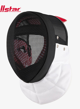 allstar奥斯达FIE认证1600牛固定内衬重剑护面击剑面罩头盔AMID