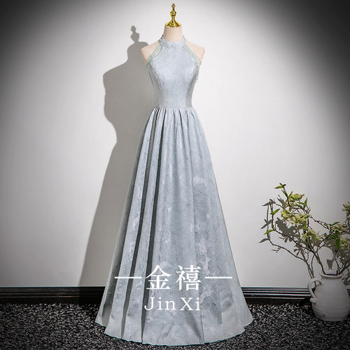 新中式晚礼服女订婚晨袍毕业主持