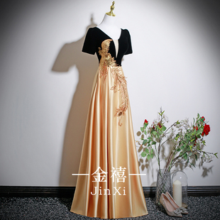 成人大合唱团演出服2025新款钢琴声乐独唱指挥红歌比赛主持礼服女