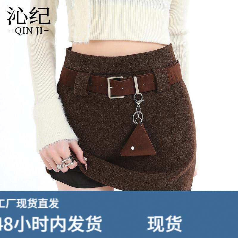 辣妹毛呢半身裙女2026秋冬新款防走光百搭A字裙小个子呢子短裙,运动/瑜伽/健身/球迷用品,瑜伽短裙,淘宝优惠券,粉丝福利购,淘宝优惠卷