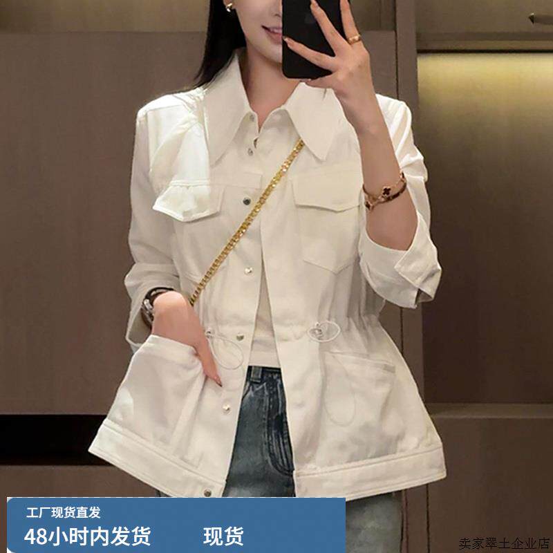 秋装女2025新款休闲风衣短外套女士秋季高级感超好看工装夹克上衣