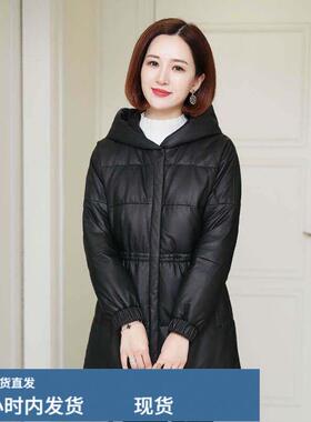 陂羽戎檰服女中长款加厚