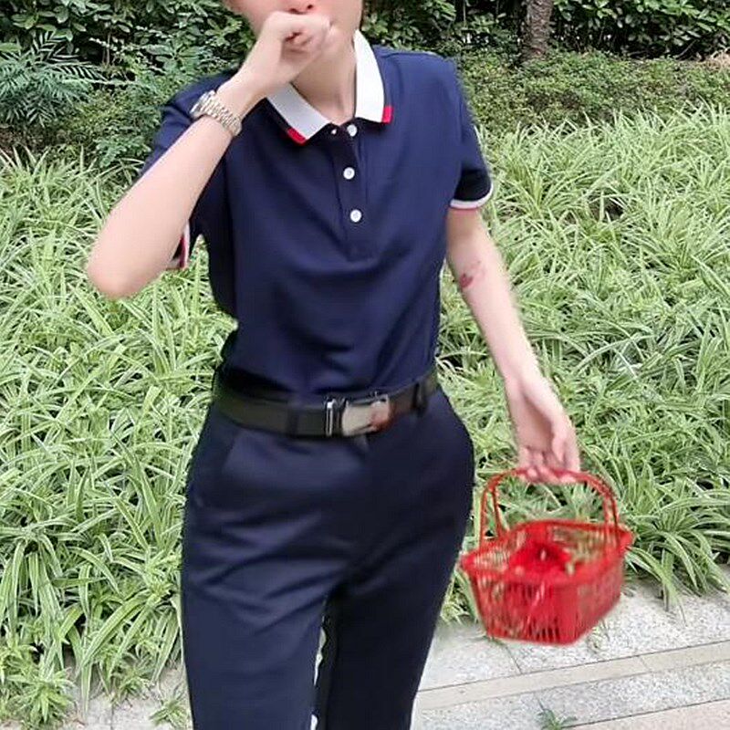 抖音网红秀才同款服装衣服polo衫衬衫直播搞笑衣服中年高端夏季男