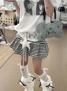 ODD/复古人像小众印花圆领宽松显瘦纯棉短袖T恤女白色上衣休闲风