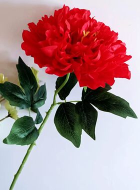 仿真牡丹花单枝大朵客厅装饰绢花