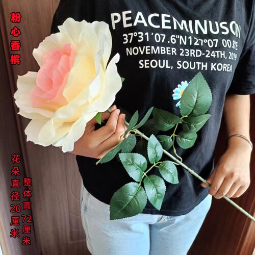 巨型大玫瑰高品质拍照手持花轻奢