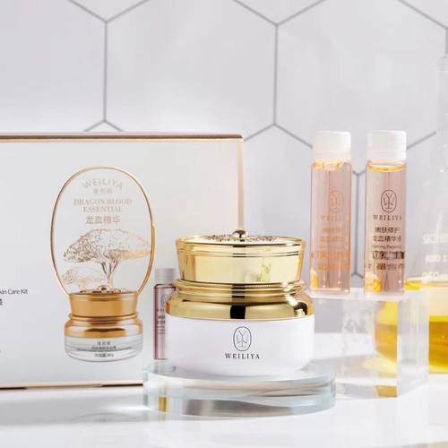 维莉雅龙血膏贵妇膏懒人霜水乳套盒保湿提亮补水抗皱素颜霜精华液