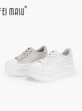 苏菲玛素春季休闲百搭厚底板鞋松糕鞋增高休闲厚底鞋SF62C-180