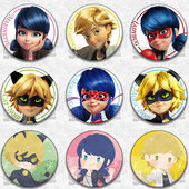 奇迹少女吧唧瓢虫雷迪动漫徽章胸章二次元 周边镭射马口铁挂件礼物