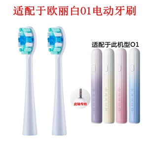 家家选电动牙刷头适用于olybo欧丽白O1成人替换软毛硬毛声波代替