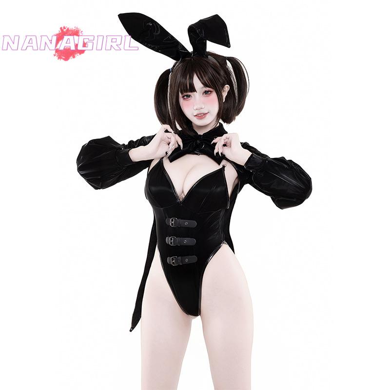 漆皮兔女执事管家动漫连体衣制服