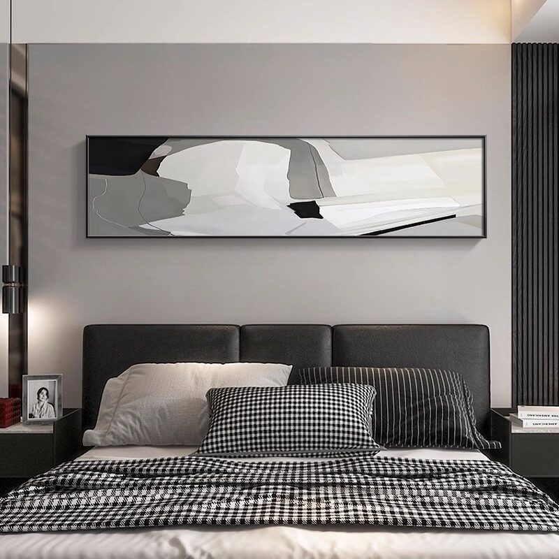 极简抽象卧室装饰画现代简约床头墙面挂画房间高级感酒店宾馆壁画