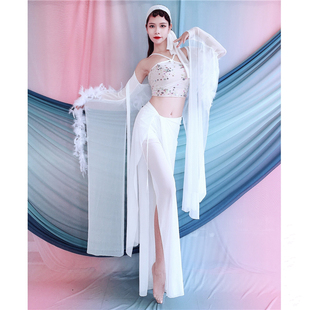 青蛇白蛇古风古典舞汉元素儿童表演出服上镜前世今生舞蹈服肚皮舞