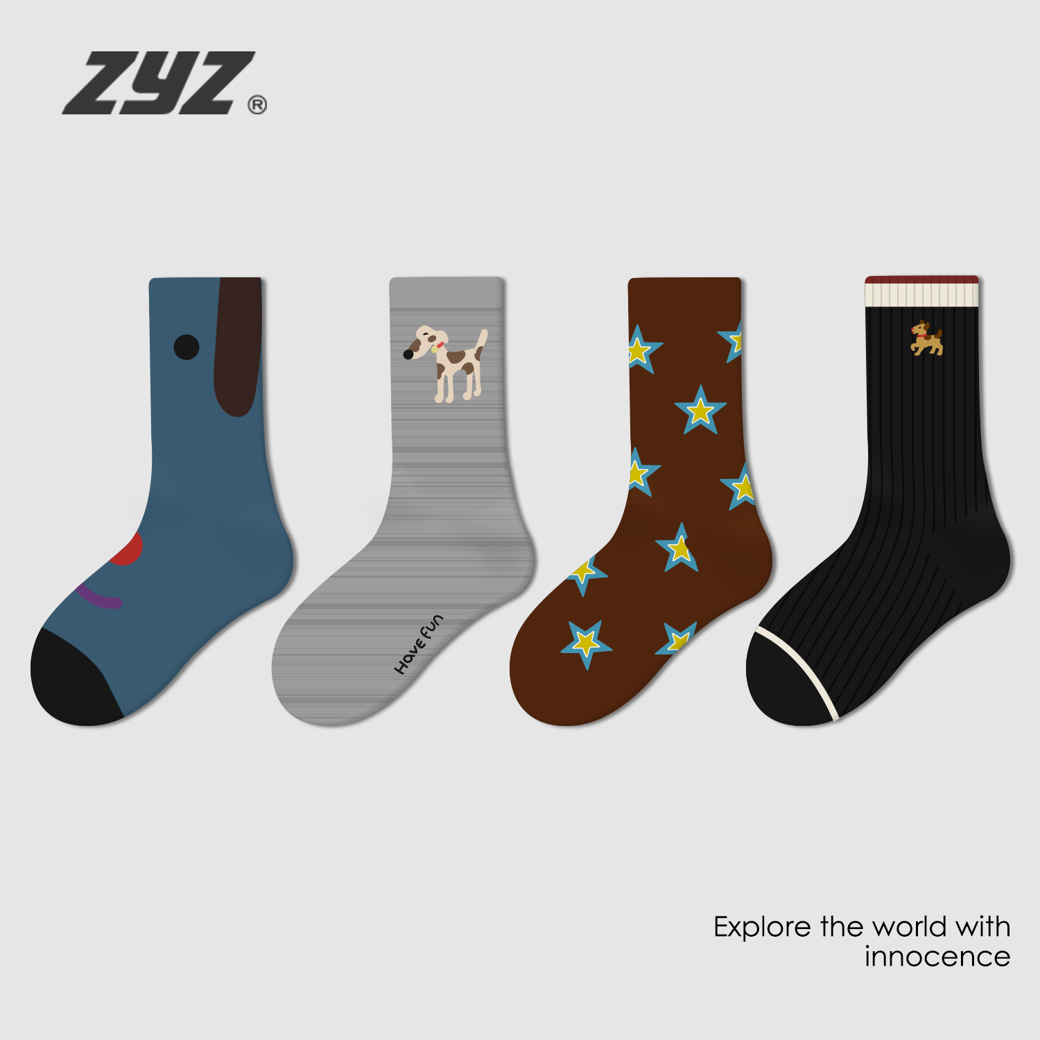 男童袜子秋款中筒潮袜