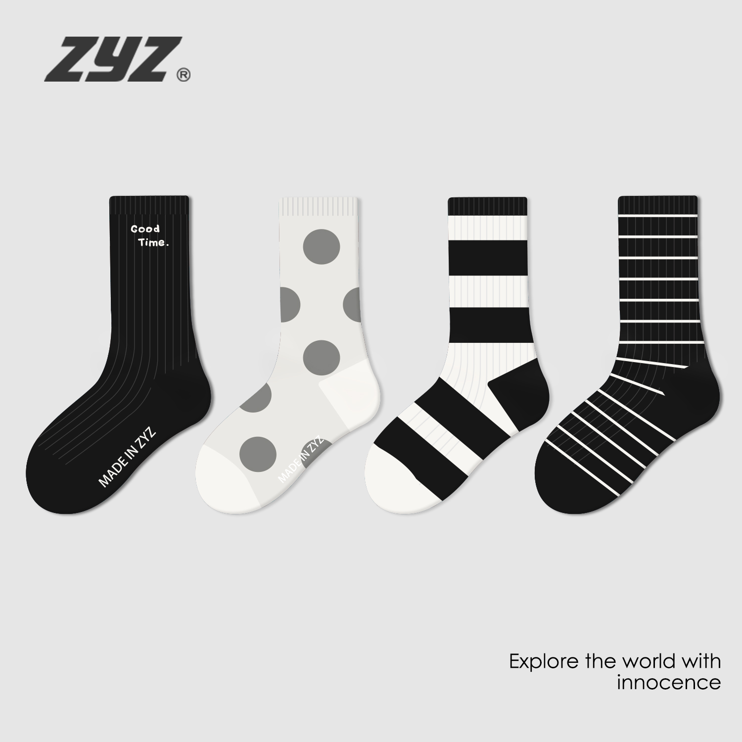 男童袜子秋款中筒潮袜