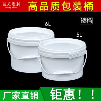 摔不破6l带盖塑料桶食品级