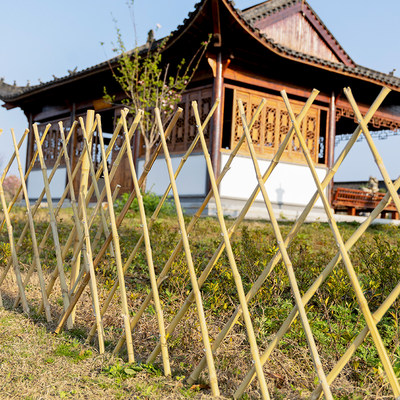 伸缩竹篱笆围墙护栏菜园室外庭院