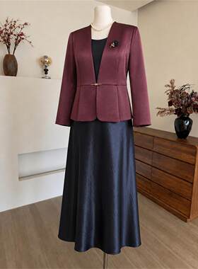 喜妈妈端婚宴礼服轻奢套