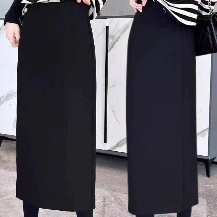 黑色加绒加厚磨毛半身裙女冬季新款时尚气质显瘦直筒a字毛呢长裙,运动/瑜伽/健身/球迷用品,瑜伽短裙,淘宝优惠券,粉丝福利购,淘宝优惠卷