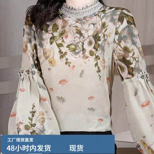 灯笼袖衬衫女士长袖春秋