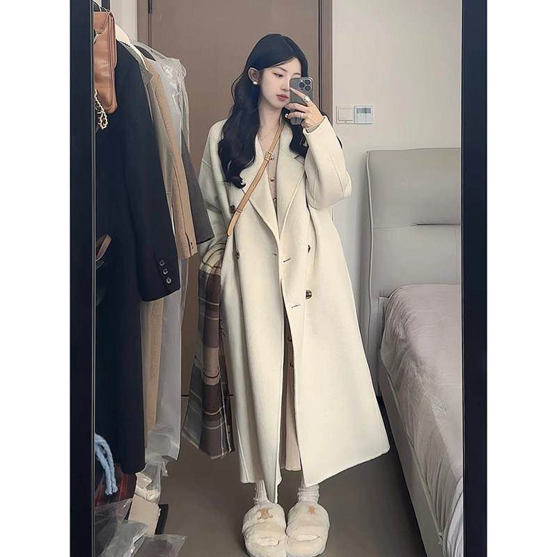 高级感呢子大衣女2025秋冬新款韩系赫本风小个子加厚白色毛呢外套,运动/瑜伽/健身/球迷用品,广场舞套装,淘宝优惠券,粉丝福利购,淘宝优惠卷