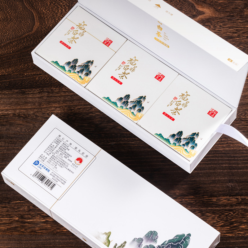 2018年福鼎白茶寿眉小方片寿眉饼干茶便携烟条小盒装商务白茶180g