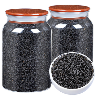 2025新茶福建春茶浓香型正山小种红茶叶新茶散装茶叶透明罐装500g