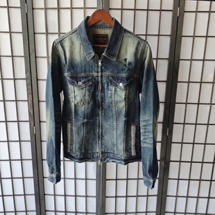 重工水洗短款 06aw昆虫刺绣夹克 Undercover 牛仔外套 现货