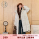 新款 紫涵长款 连帽羽绒服外套女冬季 防风防水过膝保暖白鸭绒面包服