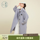 紫涵日系中长款 宽松氛围文艺巨好看休闲风衣大衣 风衣女外套春秋季