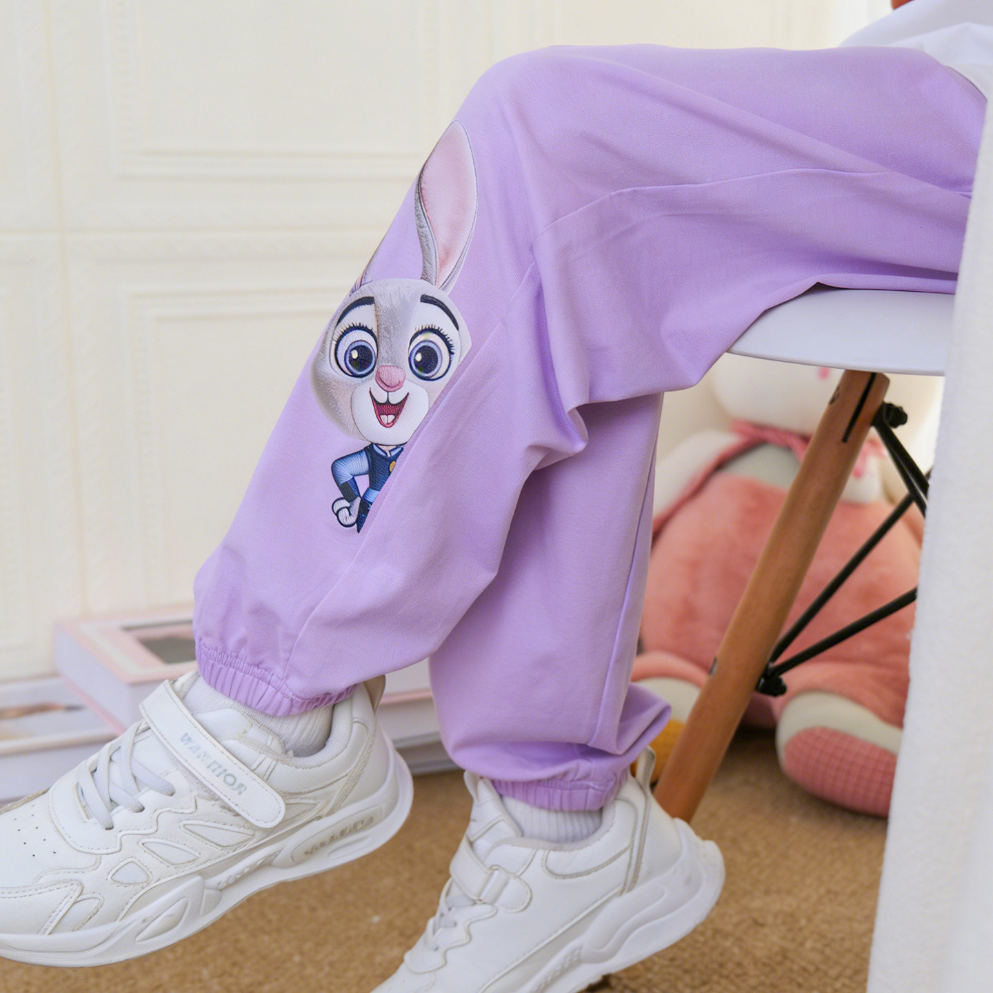 女童男童纯棉防蚊裤运动裤春夏季薄款儿童装动物城朱迪宽松长裤子