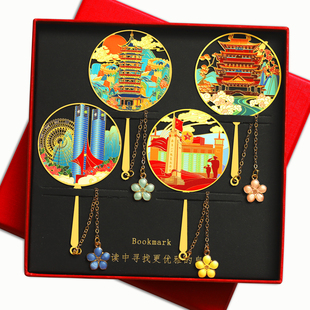 江西南昌景点书签八一广场滕王阁金属文创旅游纪念品定制用伴手礼