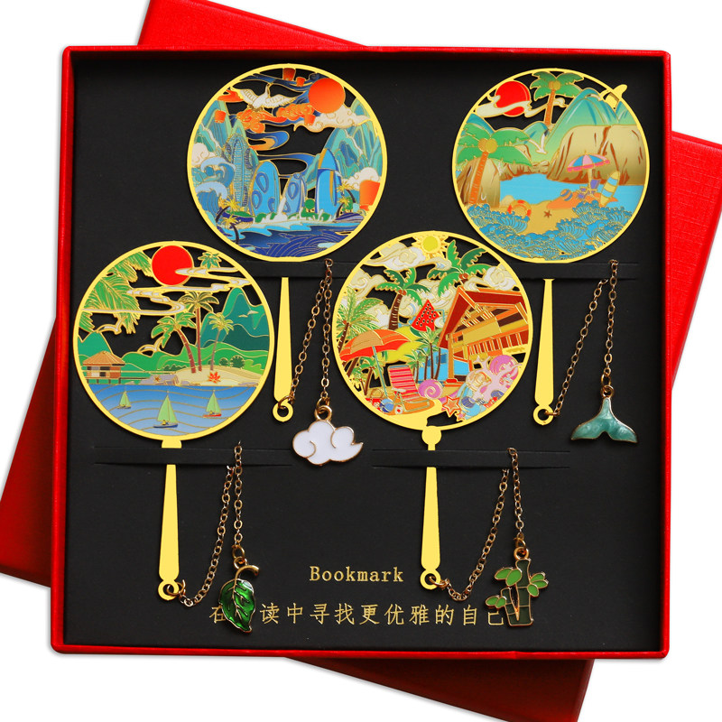 海南三亚金属书签蜈支洲旅游礼品