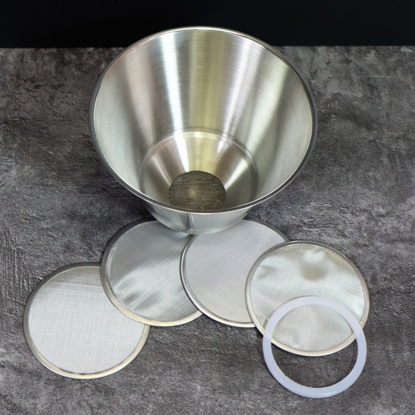 大容积咖啡过滤器滤杯超细食品级咖啡器具过滤器免滤纸304过滤网