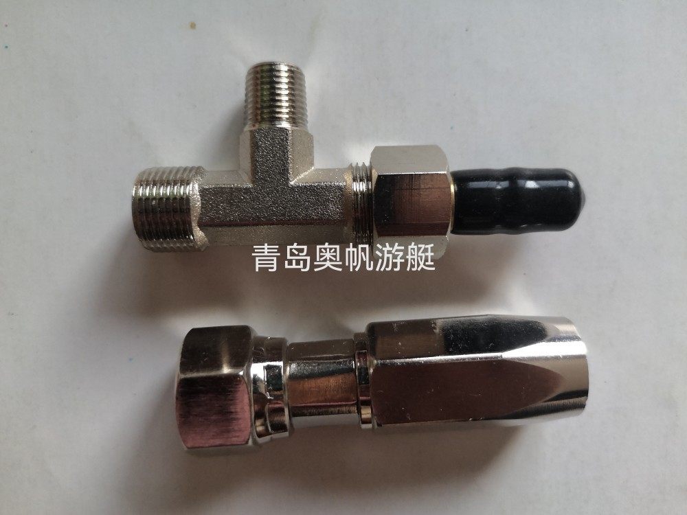 雅马哈液压系统三通船外机前操机用液压油管接头图片